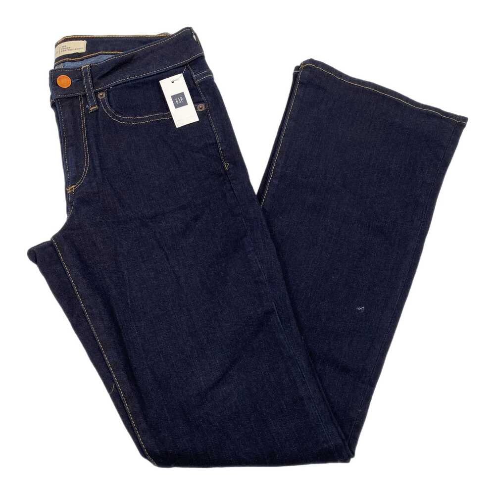 GAP Blue Boot Cut Jeans Womens 28 Low rise 32in inseam Dark wash